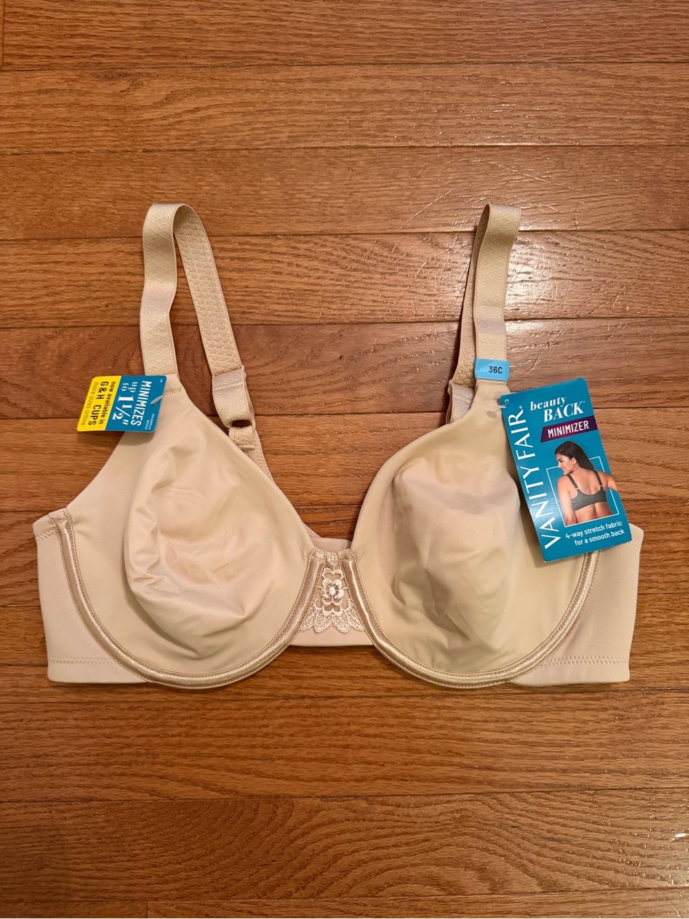 NWT Vanity Fair Beauty Back Minimizer Bra 36C